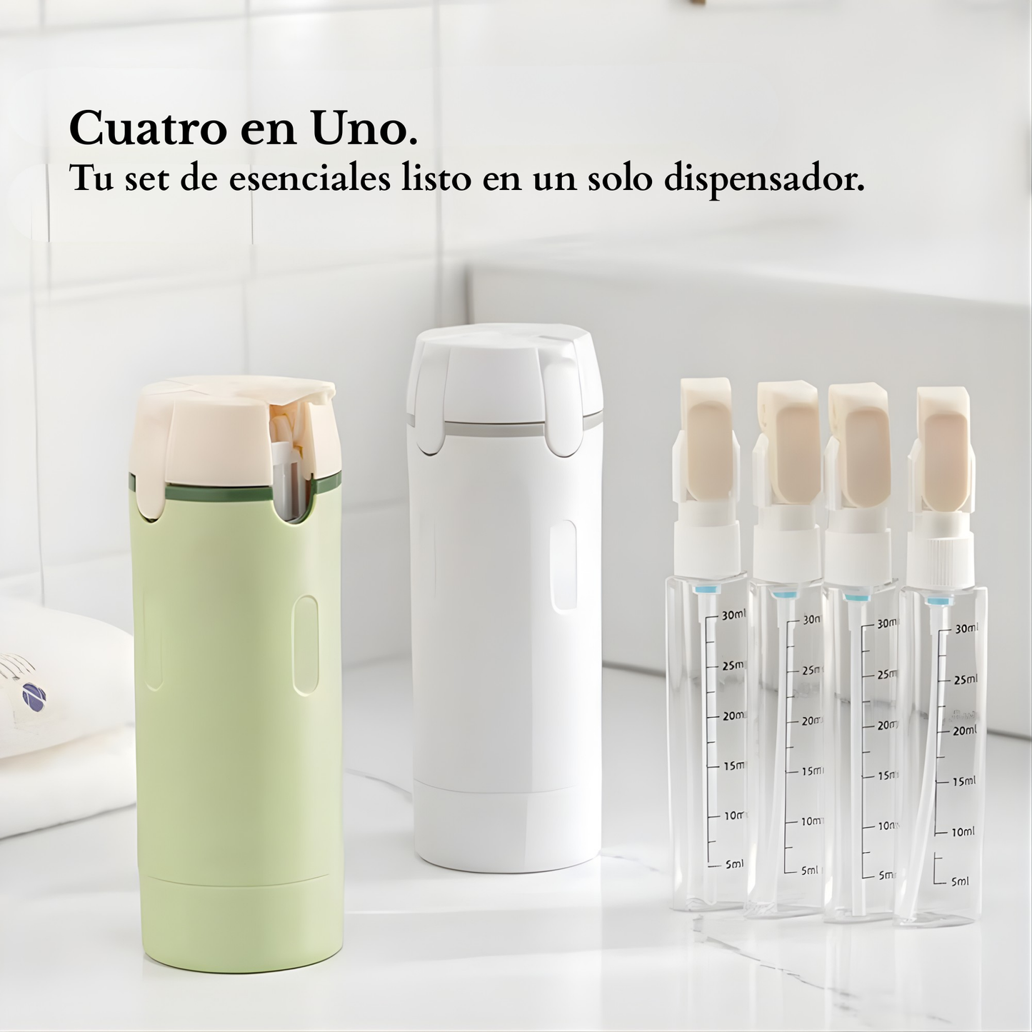 Dispensador Portátil 4 en 1